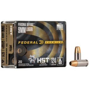 Federal HST 9mm 124GR JHP - 20RD Box